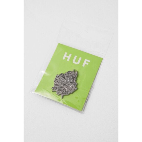 NWT HUF 20 Yea Celebratory Pin Embellishment‎ silvertone - Picture 1 of 4